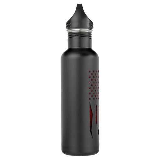 Rode koolstofvezel Onyx Amerikaanse vlag.png Waterfles (Links)