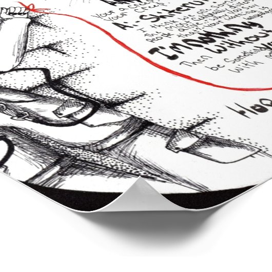 Rode Koord van Vat: Liefde over een afstand Poster (Hoek)