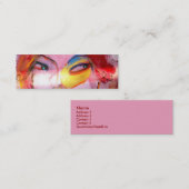 "Rode kop" Mini Visitekaartje (Voorkant / Achterkant)