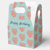 Rode koraal bedankdoosjes (Geopend)