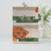 Rode korrel van Afrikaanse dieren Bedankkaart (Staand voorkant)