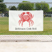 Rode krab #1 Teken DIY Kleur sv heeft SV nodig Spandoek (Insitu)