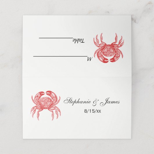 rode krab #1 Tekening (Buitenkant ongevouwen)