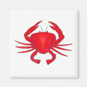 Rode krab Baltimore Maryland krabben Magnet Magneet