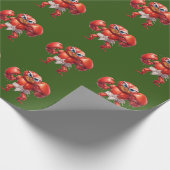 Rode krab cadeaupapier (Hoek)