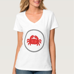 Rode krab - Collectie van visgarnalen T-shirt