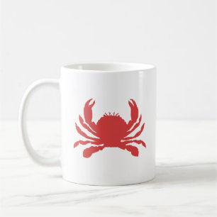Rode krab koffiemok