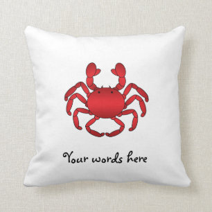 Rode krab kussen