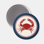 Rode Krab Magneet (Voorkant / Achterkant)
