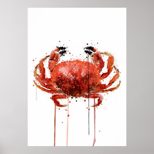 Rode Krab Poster (Voorkant)