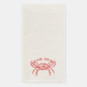  rode krab servet (Voorkant)