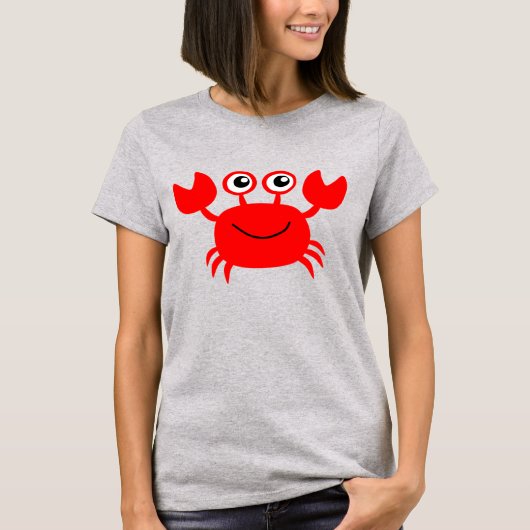 rode krab t-shirt (Voorkant)
