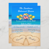 Rode krab van Low Country Kaart (Voorkant / Achterkant)