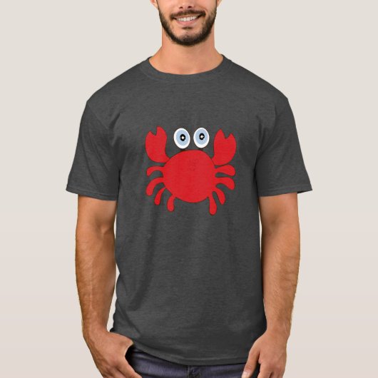 Rode krab voedsel op maat t-shirt (Voorkant)