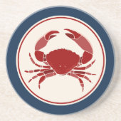 Rode krab zandsteen onderzetter (Voorkant)