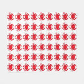 Rode krabben Baltimore Maryland Beach Fleece Deken (Voorkant (Horizontaal))