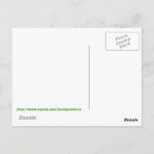 Rode Krampus Sleigh Mountain Switch ontvoerd Briefkaart (Achterkant)