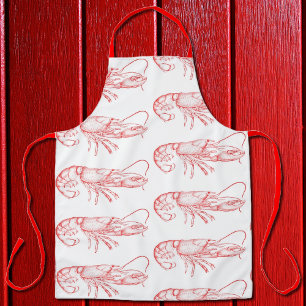 rode kreeft All-Over Print Apron Schort