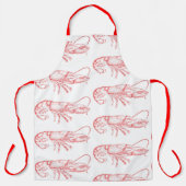 rode kreeft All-Over Print Schort (Voorkant)