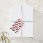 Rode Kreeft Beeldontwerp Cadeaulabel (Met Touw)
