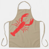 rode kreeft schort (Voorkant)