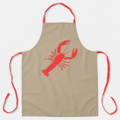 rode kreeft schort (Voorkant)