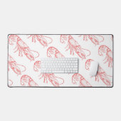  rode kreeft - waterverf bureaumat (Keyboard & Muis)