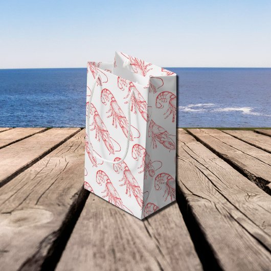  rode kreeft - waterverf klein cadeauzakje