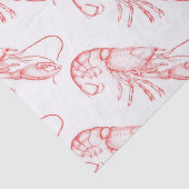  rode kreeft - waterverf tissuepapier (Detail)