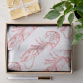  rode kreeft - waterverf tissuepapier (Geschenk)