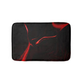Rode krommen of golvingen in het donkerste rode fo badmat (Voorkant)