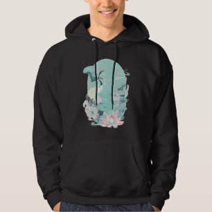Rode Kroon Kraanvogel Waterlelie Lotus Bloem Chi Hoodie