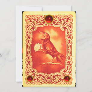 RODE KROUWKARTKAARTEN, POKERPARTIJ WAX SEAL KAART