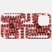 Rode kruidachtige strepen met gradiënt of gepolijs Case-Mate iPhone case (Achterkant (horizontaal))