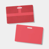 Rode Kruis Textuur Naam Badge –  (Voor- en achterkant)