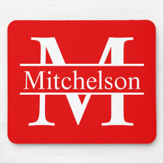 Rode Kruisbalk LR Monogram Muismat