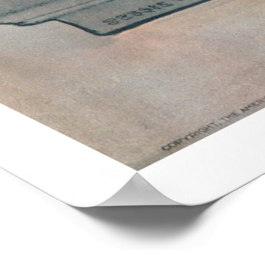 Rode Kruisservice vlag (US00202B) Poster (Hoek)