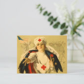 Rode Kruisverpleegster Briefkaart (Staand voorkant)
