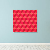 Rode kubben canvas afdruk (Insitu (Houten vloer))