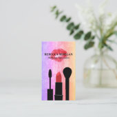 Rode Kus Vlek | Makeup Kwasten Visitekaartje (Staand voorkant)