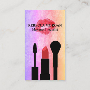Rode Kus Vlek Makeup Kwasten Visitekaartje