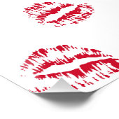 Rode kussen perfect poster (Hoek)