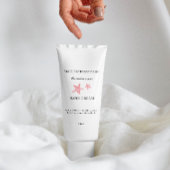 Rode kustcrème huidverzorging verpakking sticker