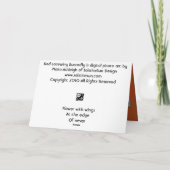 Rode Lacewing Buterfly Kaart (Achterkant)