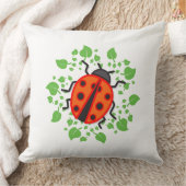 Rode ladybug kussen (Deken)