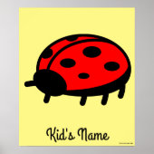 Rode ladybug poster (Voorkant)