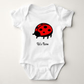 Rode ladybug romper (Voorkant)