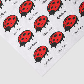 Rode ladybug tissuepapier (Detail)