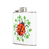 Rode ladybugs heupfles (Links)