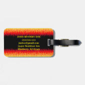 Rode lammeren bagagelabel (Achterkant horizontaal)